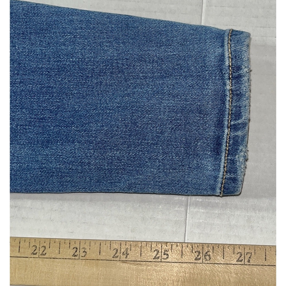 American Eagle Jeans Women's 4S Blue Hi Rise Jegging Distressed Stretch Whimsy - Picture 7 of 7